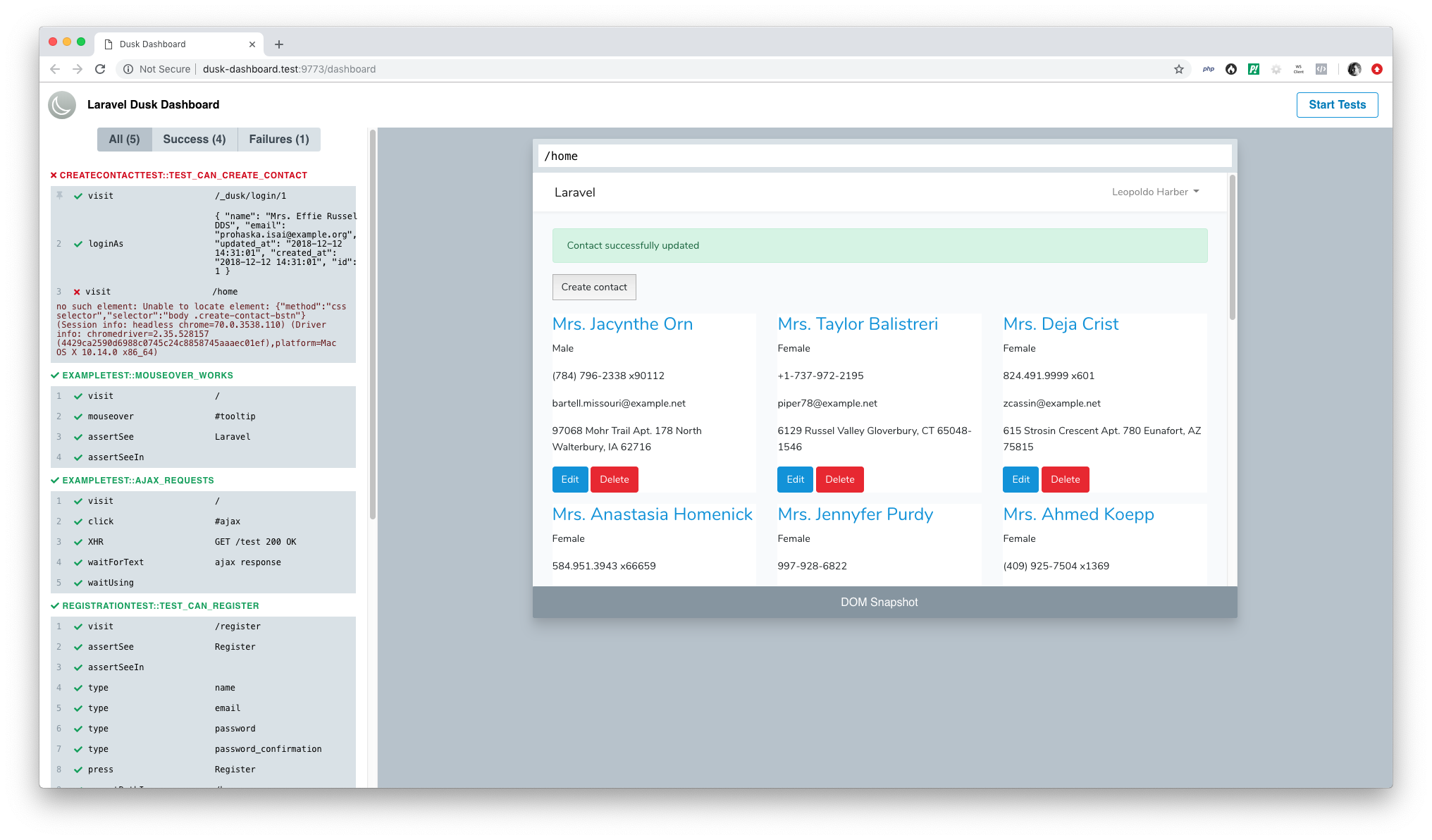 Introducing Laravel Dusk Dashboard - Marcel Pociot's blog about Laravel, PHP  and more